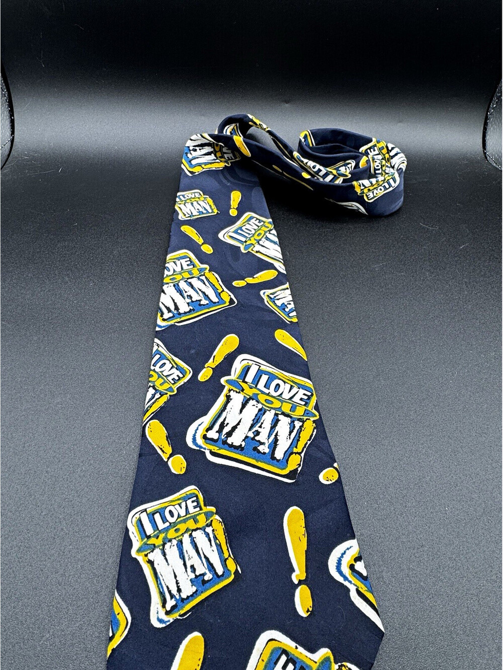 Vintage 90s Bud Light I Love You Man Beer Novelty Tie USA 57” x 4”